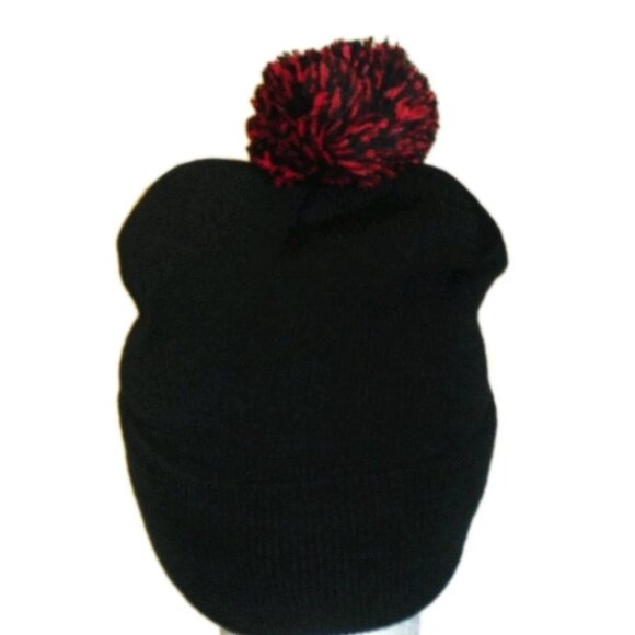 Arizona Cardinals Mens Adult Pin On Cuff Pom Beanie Winter Hat Cap New Nfl - Picture 3 of 3